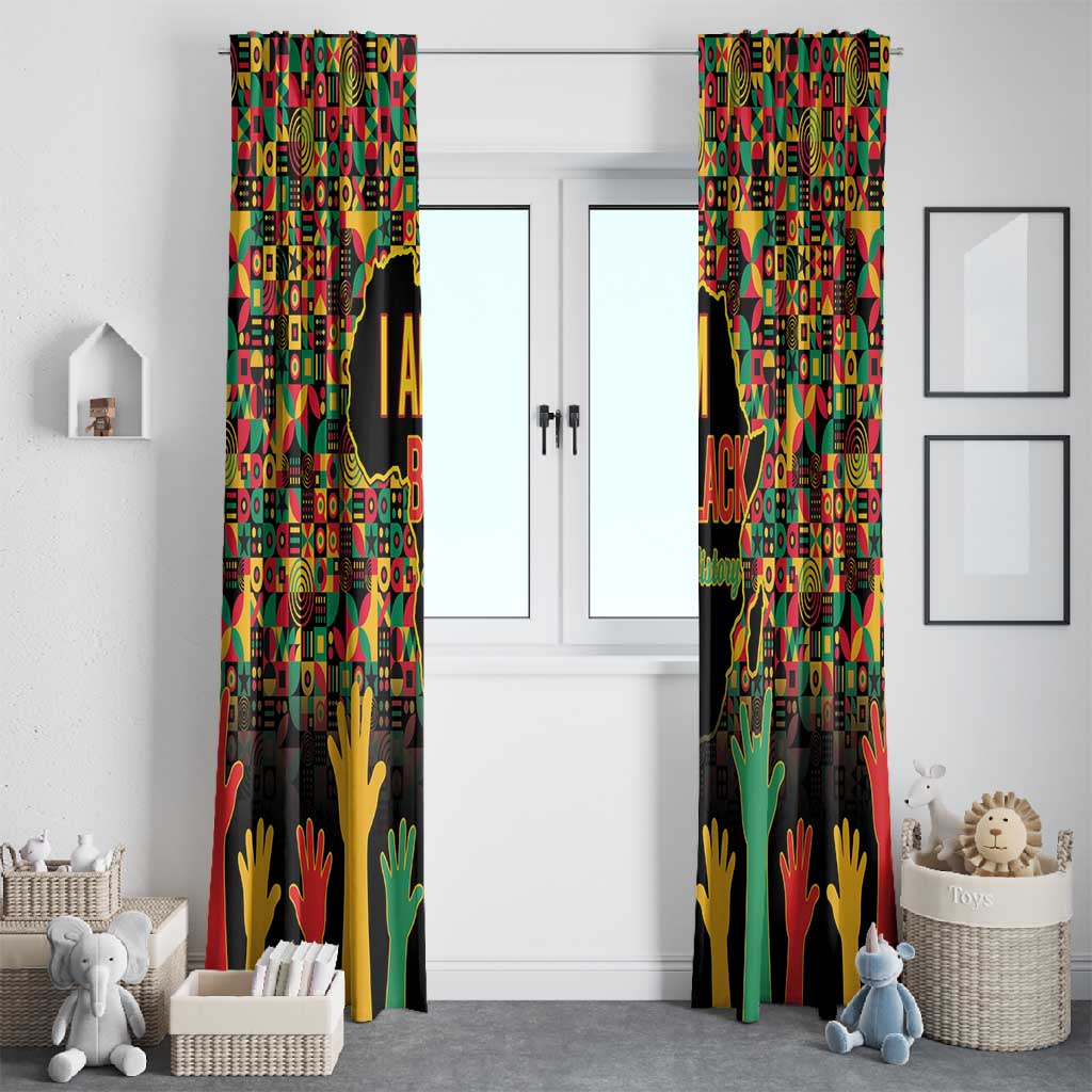 Black History Month Window Curtain I'm Black And I'm Proud