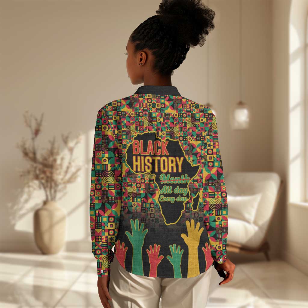 Black History Month Women Casual Shirt I'm Black And I'm Proud LT15