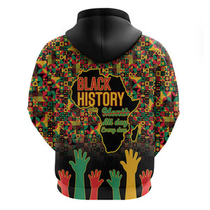 Black History Month Zip Hoodie I'm Black And I'm Proud