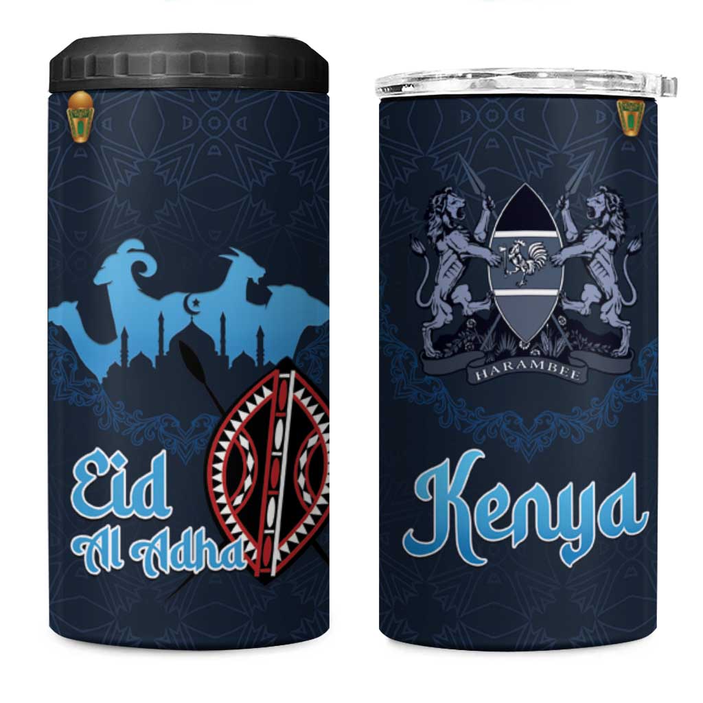 Happy Eid Al-Adha 4 in 1 Can Cooler Tumbler Kenya Mubarak
