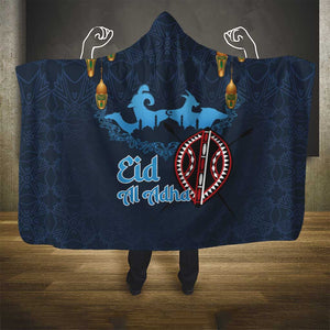 Happy Eid Al-Adha Hooded Blanket Kenya Mubarak