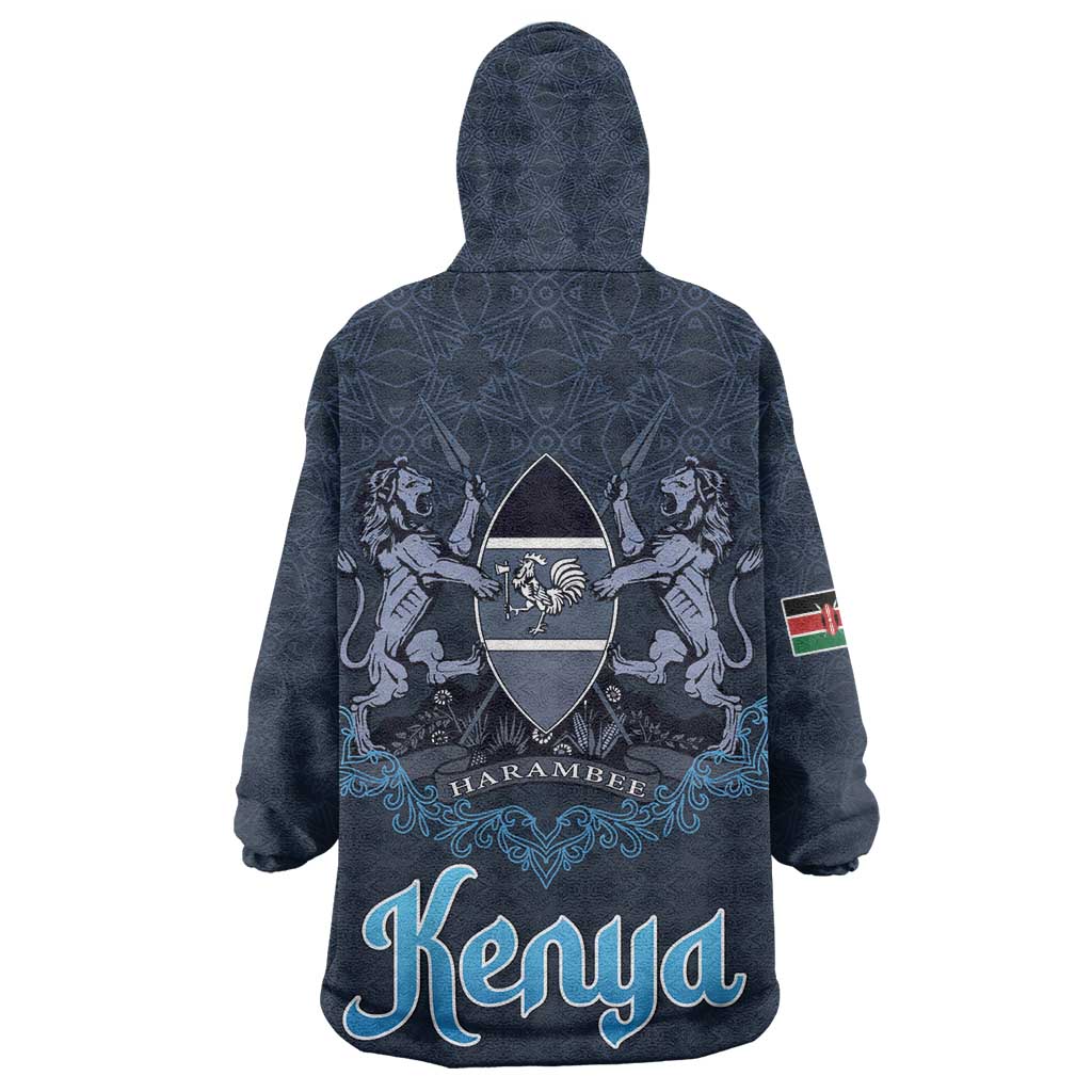 Happy Eid Al-Adha Kid Wearable Blanket Hoodie Kenya Mubarak