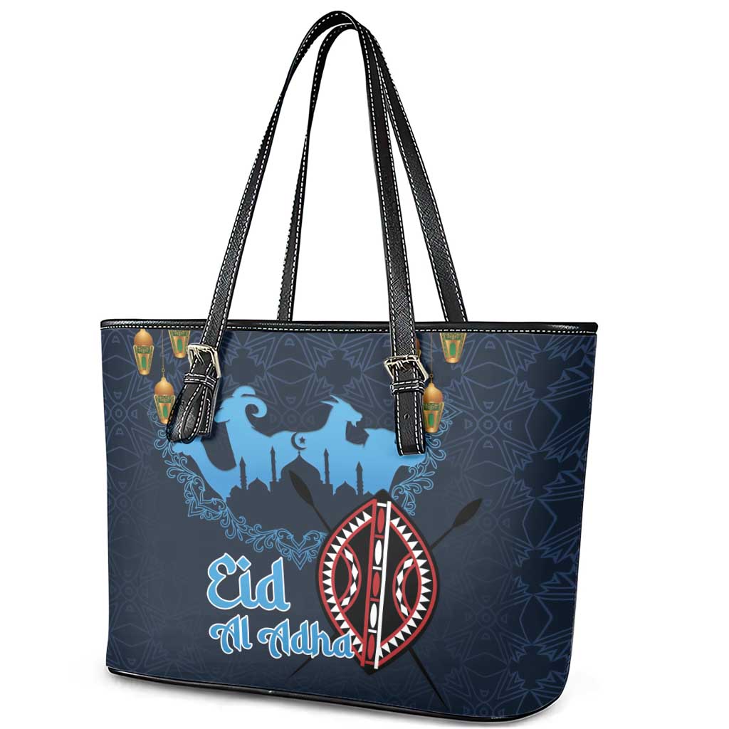 Happy Eid Al-Adha Leather Tote Bag Kenya Mubarak