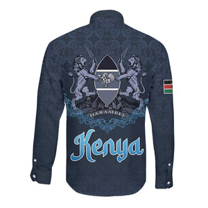 Happy Eid Al-Adha Long Sleeve Button Shirt Kenya Mubarak