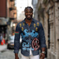 Happy Eid Al-Adha Long Sleeve Button Shirt Kenya Mubarak