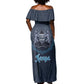 Happy Eid Al-Adha Off Shoulder Maxi Dress Kenya Mubarak