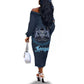 Happy Eid Al-Adha Off The Shoulder Long Sleeve Dress Kenya Mubarak