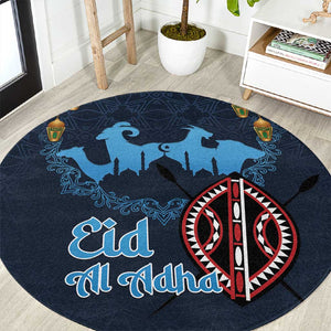 Happy Eid Al-Adha Round Carpet Kenya Mubarak