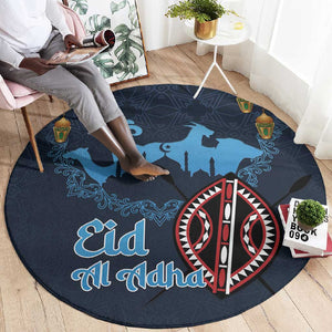 Happy Eid Al-Adha Round Carpet Kenya Mubarak