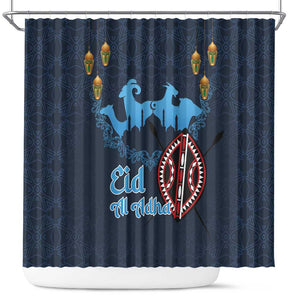 Happy Eid Al-Adha Shower Curtain Kenya Mubarak