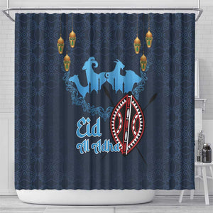 Happy Eid Al-Adha Shower Curtain Kenya Mubarak