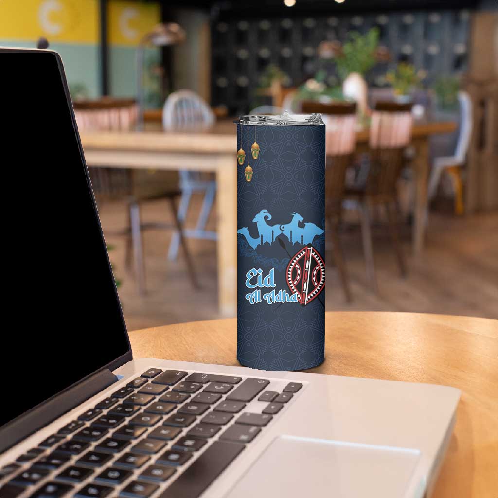 Happy Eid Al-Adha Skinny Tumbler Kenya Mubarak