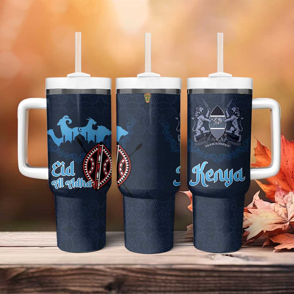 Happy Eid Al-Adha Tumbler With Handle Kenya Mubarak