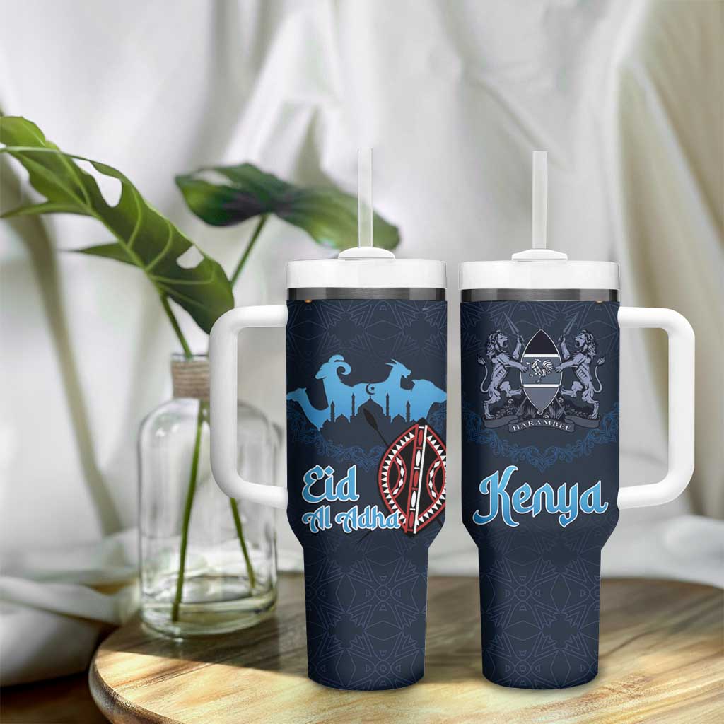 Happy Eid Al-Adha Tumbler With Handle Kenya Mubarak
