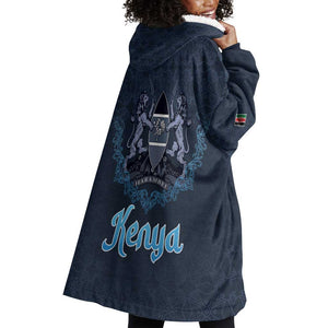 Happy Eid Al-Adha Wearable Blanket Hoodie Kenya Mubarak