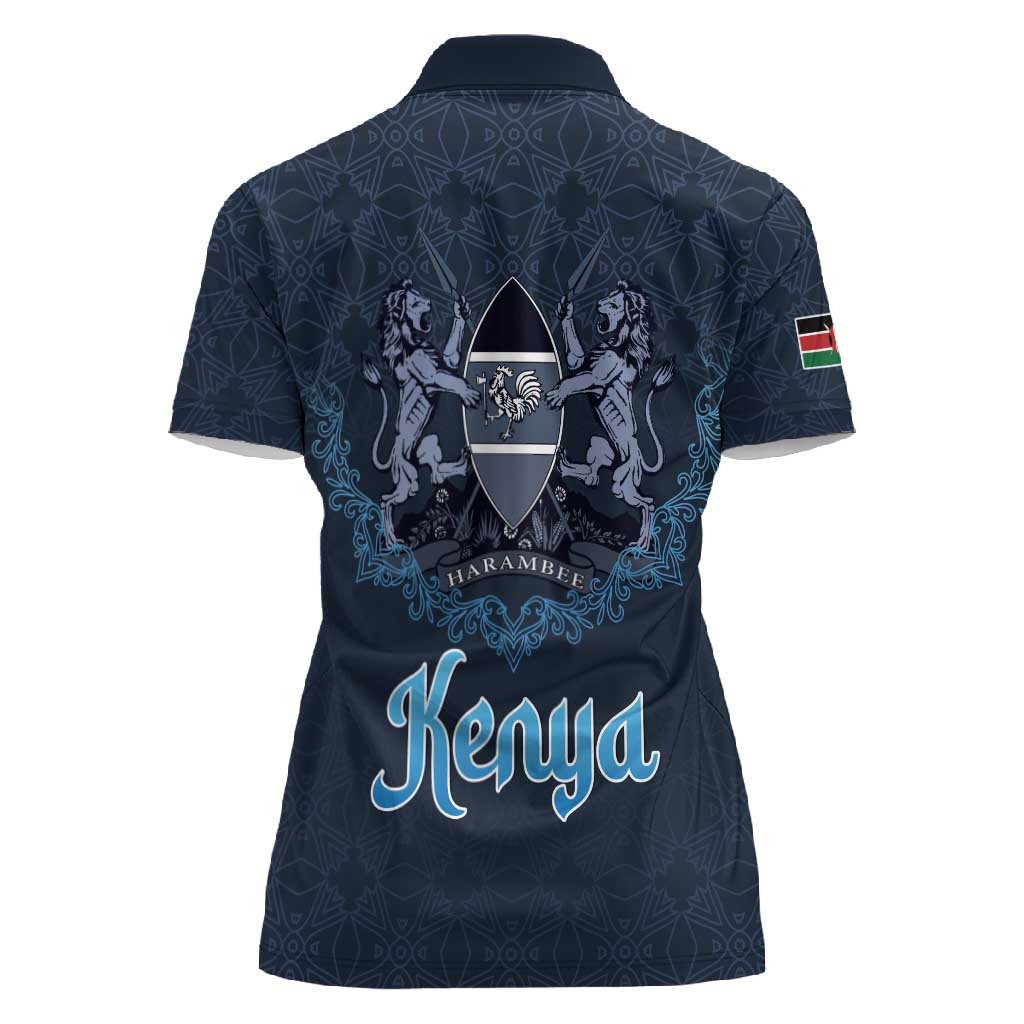 Happy Eid Al-Adha Women Polo Shirt Kenya Mubarak