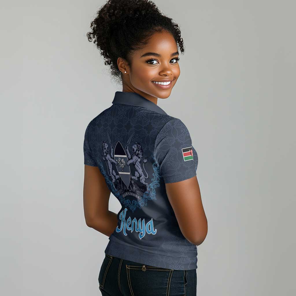 Happy Eid Al-Adha Women Polo Shirt Kenya Mubarak