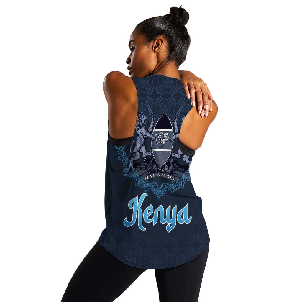 Happy Eid Al-Adha Women Racerback Tank Kenya Mubarak