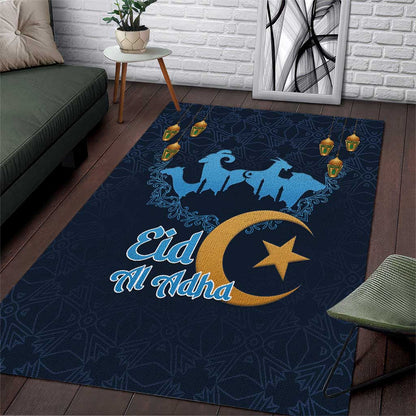 Happy Eid Al-Adha Area Rug Algeria Mubarak