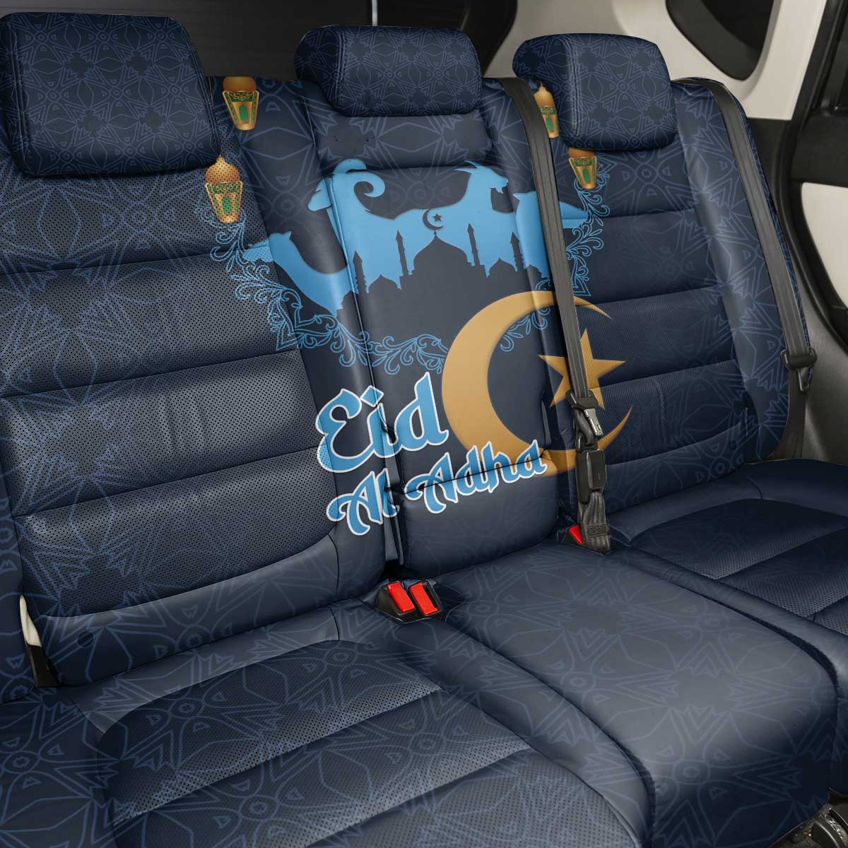 Happy Eid Al-Adha Back Car Seat Cover Algeria Mubarak
