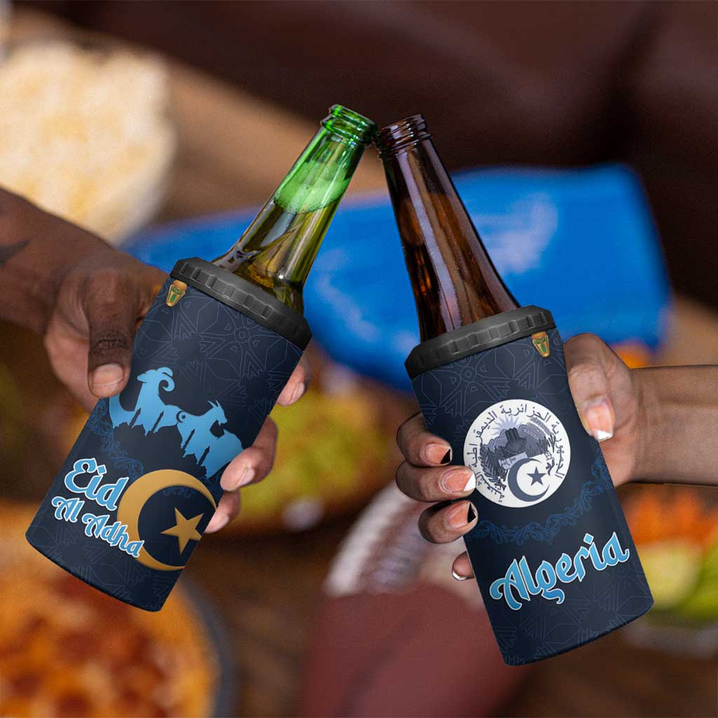 Happy Eid Al-Adha 4 in 1 Can Cooler Tumbler Algeria Mubarak