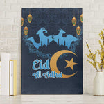 Happy Eid Al-Adha Canvas Wall Art Algeria Mubarak