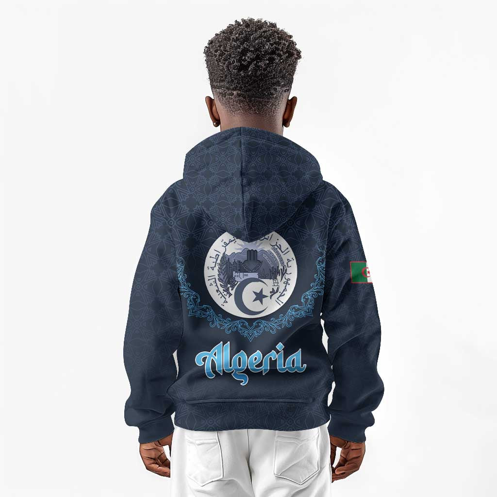 Happy Eid Al-Adha Kid Hoodie Algeria Mubarak