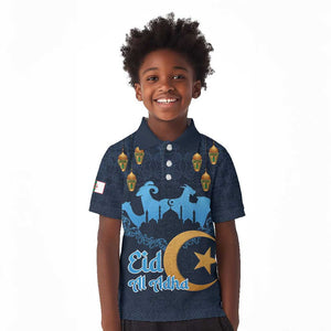 Happy Eid Al-Adha Kid Polo Shirt Algeria Mubarak
