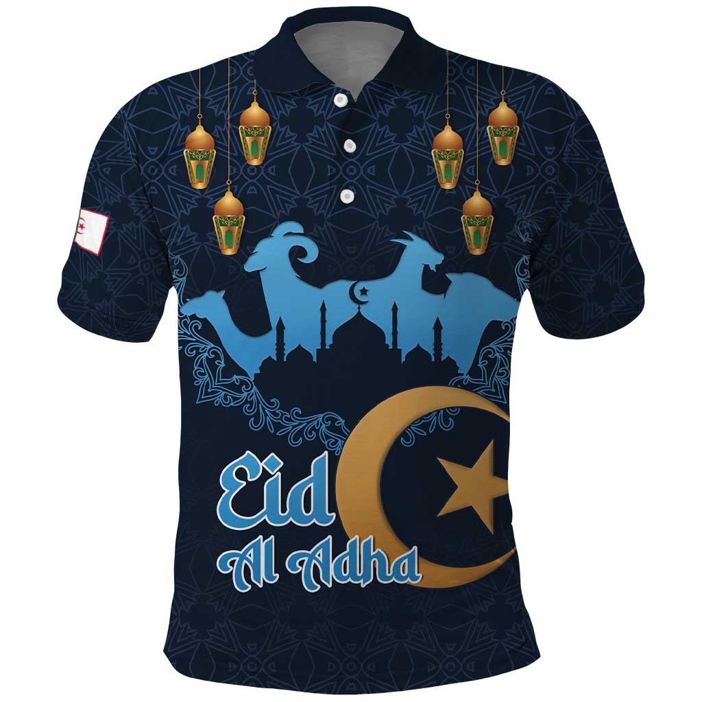 Happy Eid Al-Adha Polo Shirt Algeria Mubarak
