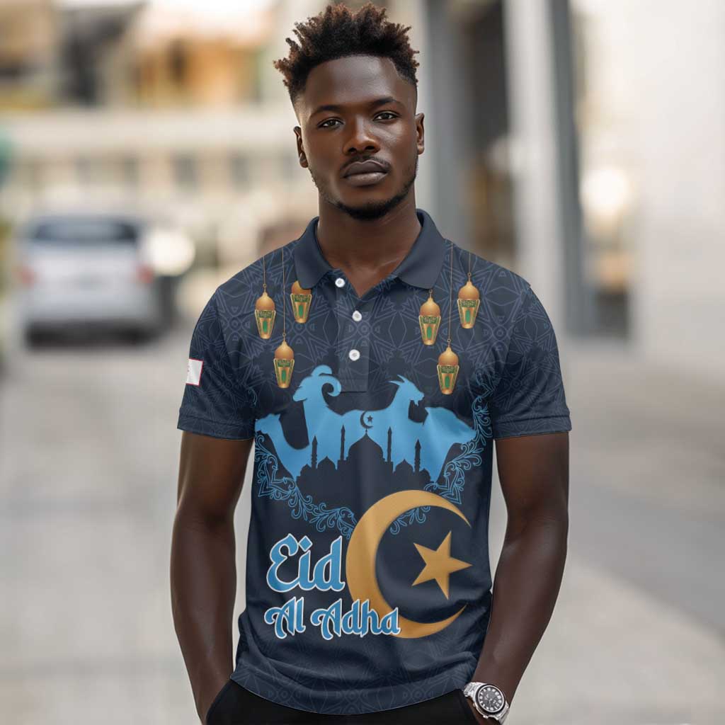 Happy Eid Al-Adha Polo Shirt Algeria Mubarak