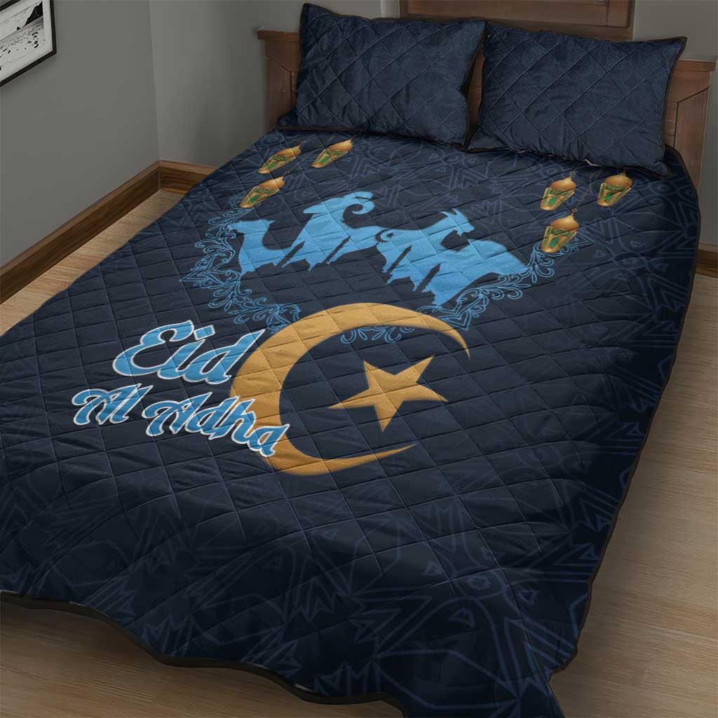 Happy Eid Al-Adha Quilt Bed Set Algeria Mubarak