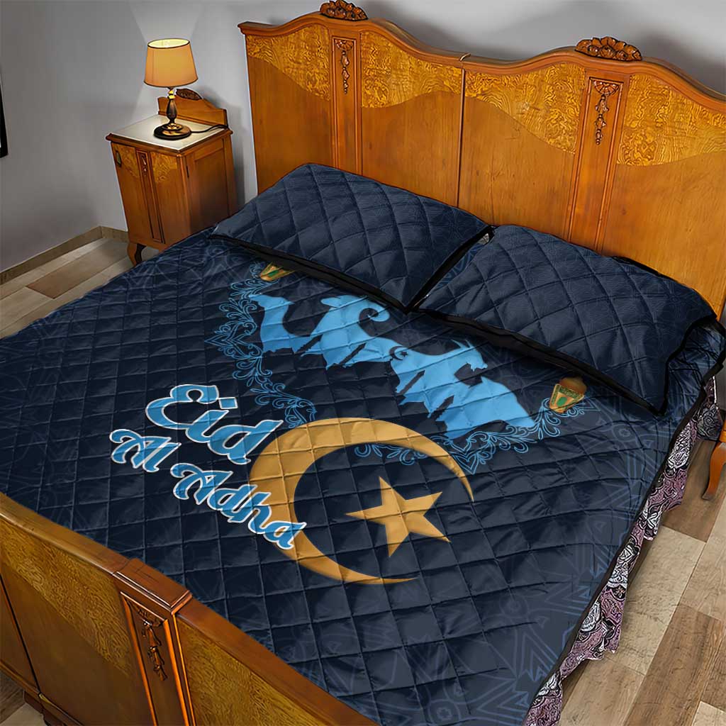 Happy Eid Al-Adha Quilt Bed Set Algeria Mubarak