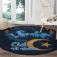 Happy Eid Al-Adha Round Carpet Algeria Mubarak