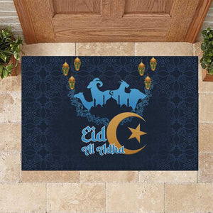 Happy Eid Al-Adha Rubber Doormat Algeria Mubarak