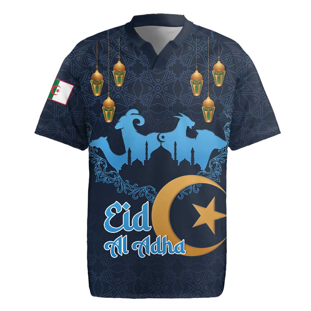 Happy Eid Al-Adha Rugby Jersey Algeria Mubarak