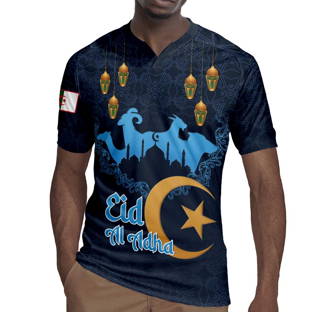 Happy Eid Al-Adha Rugby Jersey Algeria Mubarak