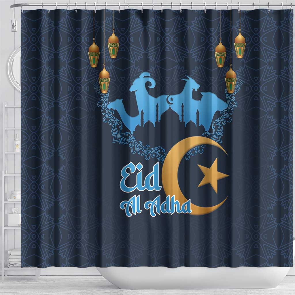 Happy Eid Al-Adha Shower Curtain Algeria Mubarak