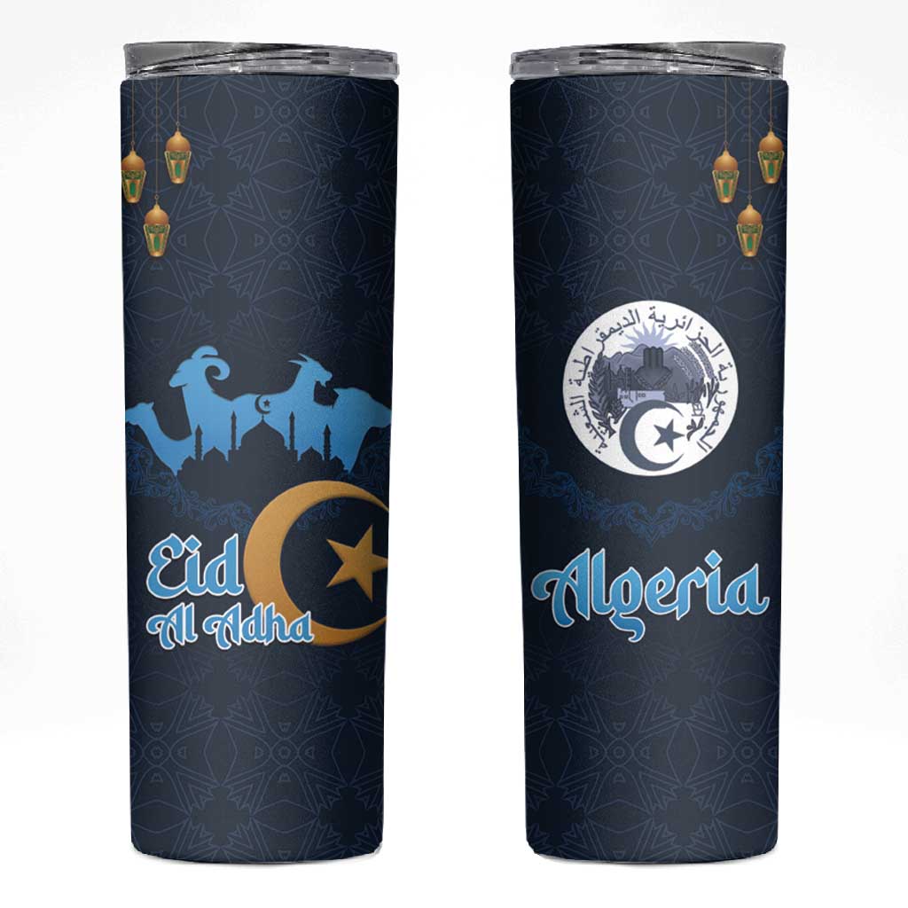 Happy Eid Al-Adha Skinny Tumbler Algeria Mubarak