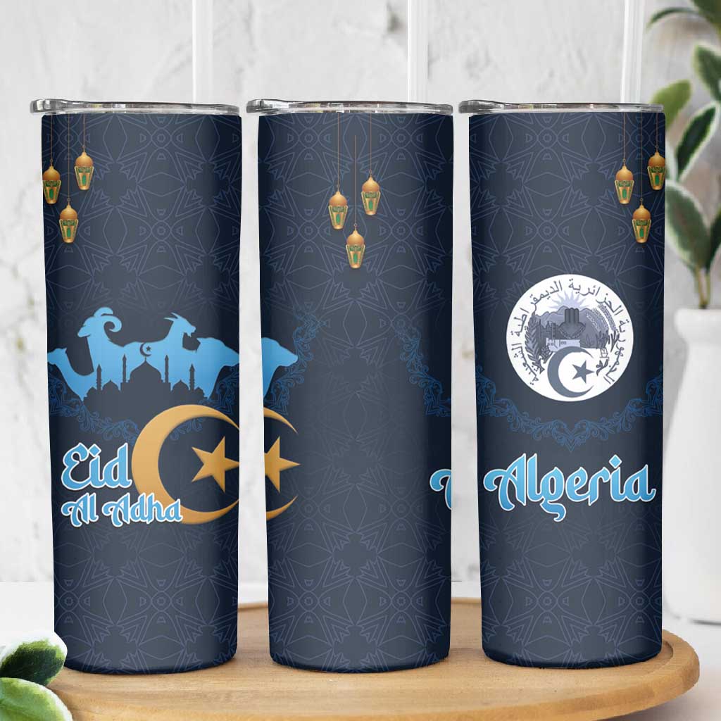 Happy Eid Al-Adha Skinny Tumbler Algeria Mubarak