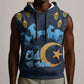 Happy Eid Al-Adha Sleeveless Hoodie Algeria Mubarak - African Pride