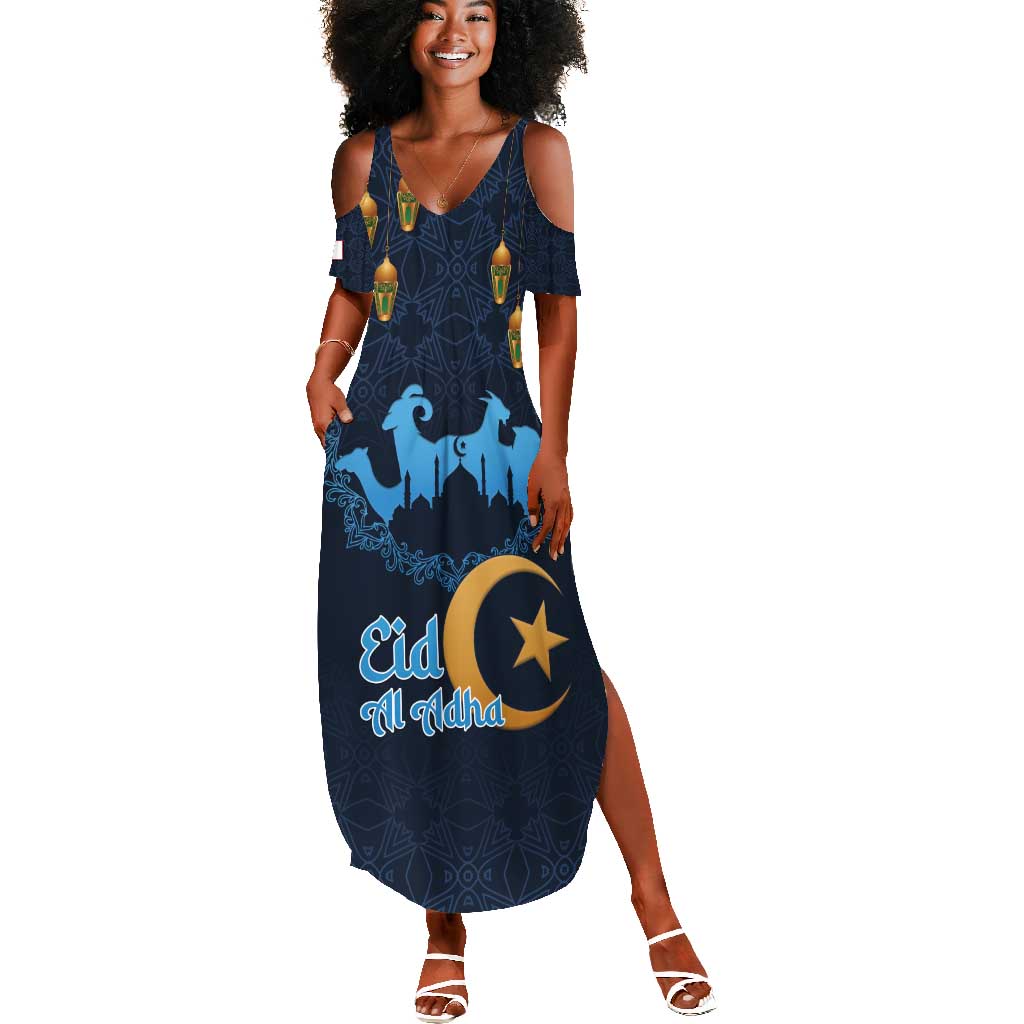 Happy Eid Al-Adha Summer Maxi Dress Algeria Mubarak