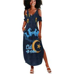 Happy Eid Al-Adha Summer Maxi Dress Algeria Mubarak