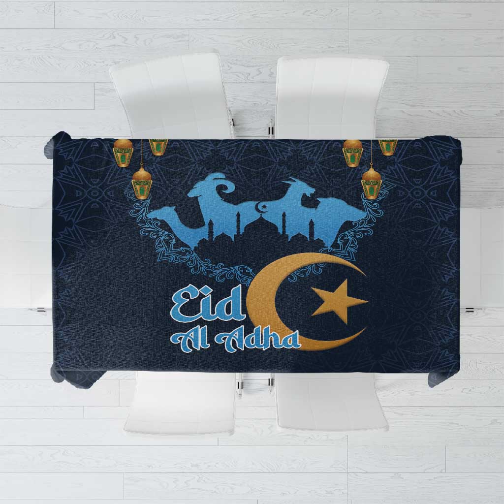 Happy Eid Al-Adha Tablecloth Algeria Mubarak