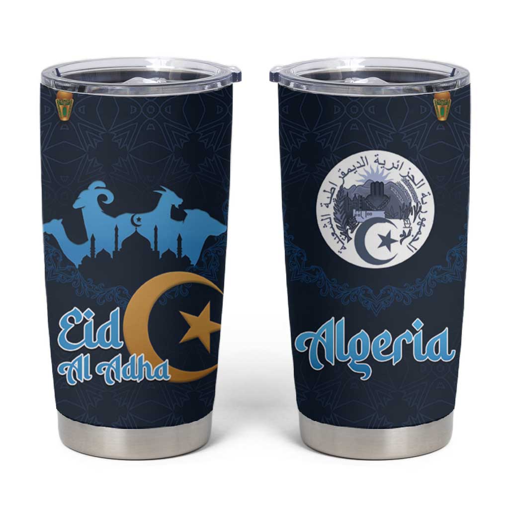 Happy Eid Al-Adha Tumbler Cup Algeria Mubarak