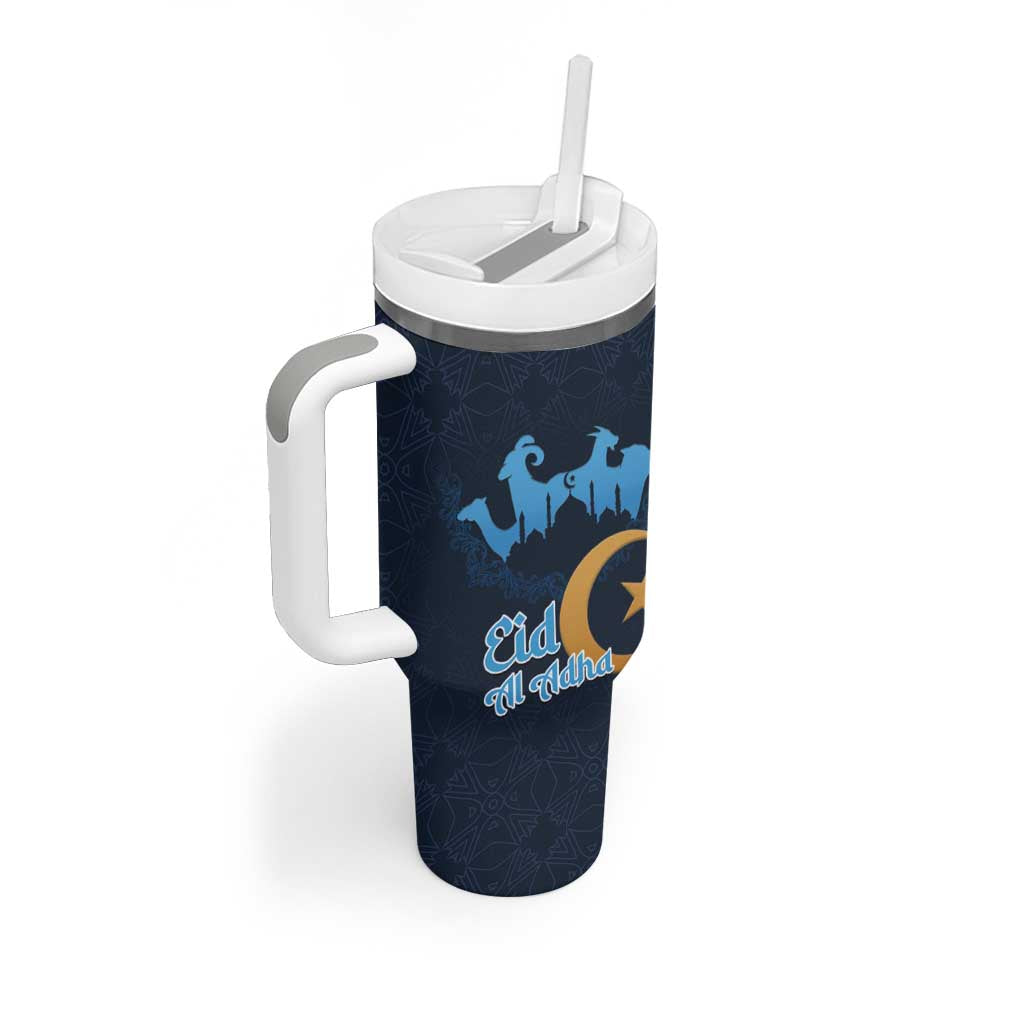 Happy Eid Al-Adha Tumbler With Handle Algeria Mubarak