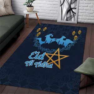 Happy Eid Al-Adha Area Rug Morocco Mubarak