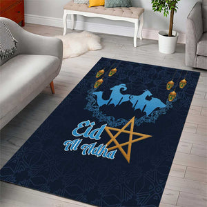 Happy Eid Al-Adha Area Rug Morocco Mubarak
