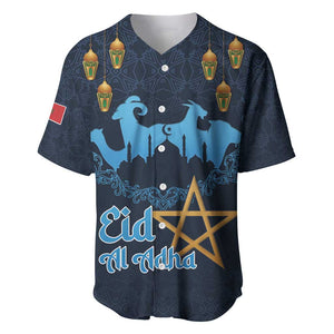Happy Eid Al-Adha Baseball Jersey Morocco Mubarak