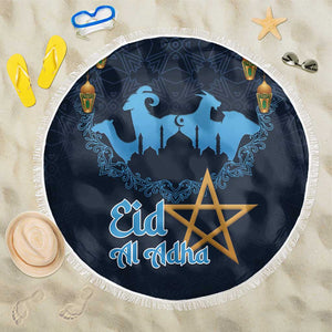 Happy Eid Al-Adha Beach Blanket Morocco Mubarak