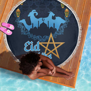 Happy Eid Al-Adha Beach Blanket Morocco Mubarak